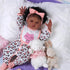 BABESIDE 3 Pcs Reborn Baby Doll Clothes for 17-22 Inch Dolls, Baby Doll Clothes Outfits Accessories - Cat Style Romper, Bibs and Headband for Newborn Baby Doll Boy&Girl