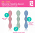 Elk and Friends Silicone Baby Spoons | Travel Case Included | First Stage Infant Toddler Spoon | Baby Led Weaning Stage