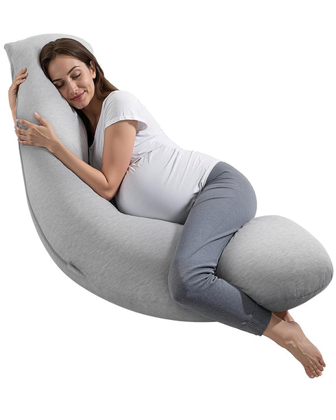 VEVOR Pregnancy Pillows for Side Sleeping, L-Shaped Maternity Pillow for Pregnant Women,