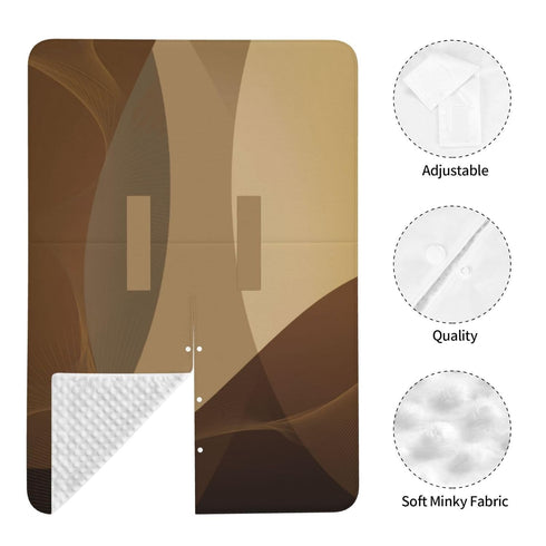Hcpwzrf Abstract Tan and Brown Baby Car Seat Cover & Nursing Cover - Breathable Stretch Multi-Use Cover