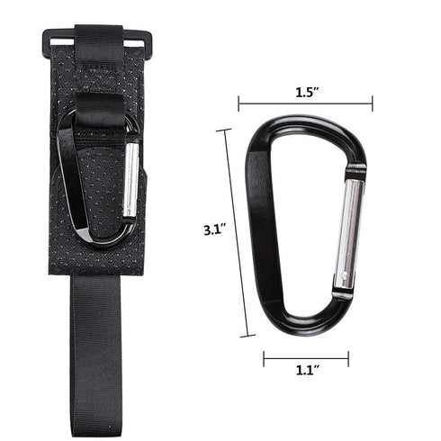 Topwon Stroller Hooks with Wrist Strap, Universal Handy Hook for Strollers/Walkers/Buggy (2Pcs)