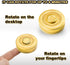 Alloy Metal Fidget Spinners Toy - Cool Sensory Handheld Finger Spinner for Stress Relief, Gold