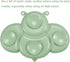 PandaEar 2 Pack Silicone Suction Plates for Baby, Divided Toddler Plate with 2 Spoons for Self Feeding (Crab & Bee -