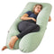 Meiz Pregnancy Pillow, U Shaped Pregnancy Pillows for Sleeping Cooling, 55 Inch