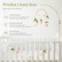 Set Baby Mobile for Crib, Crib Nursery Mobile for Boys Girls, Boho Bee Flower Nursery Decor Soothe Toy Baby Shower