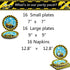 Set 16 48PCS WERNNSAI Construction Party Supplies - Disposable Dump Truck Themed Tableware for Boys Kids Birthday