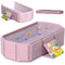 NARUNING Baby Foldable Children's Bathtub, Portable Non-Slip Shower Tray for Kids, Toddler Bath
