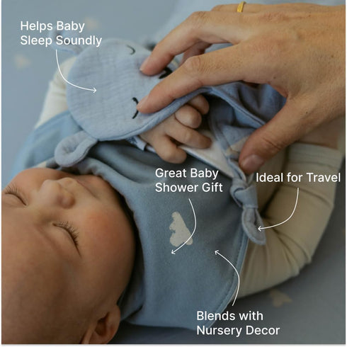 100% Parker Baby Muslin Lovey Security Blanket for Babies | Organic & Hypoallergenic Muslin Cotton | Soft & Safe