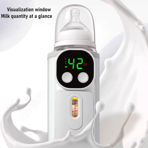 Travel(18W) Pssopp Portable Milk Bottle Insulation Cover, Constant Temperature Visualization Window Design USB Baby