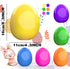 CALEST 12 6 Inch Pcs Jumbo Easter Eggs, Fillable Plastic Easter Eggs Bright Color for Easter Hunt Party Supplies, Large