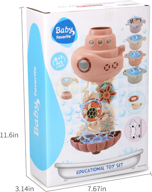 1-3 2-4 Set 6-12M Set Bath Toys for Kids Ages & Toddlers - Infant/Baby for - Bathtub Toys for Boys/Girls - Birthday