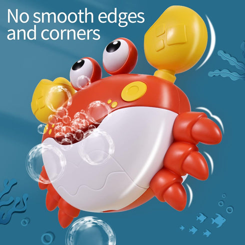 Deejoy Crab Bubble Bath Maker, Blows Bubbles and Plays 12 Children’s Songs, Bath Bubble Machine for Kids (Red)