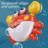 Deejoy Crab Bubble Bath Maker, Blows Bubbles and Plays 12 Children’s Songs, Bath Bubble Machine for Kids (Red)