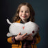 Super Soft 13.7" Cute Cat Kitten Doll Plush Toy, Kawaii Anime Stuffed Animal for Kids Girls Boys (White)