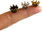 Dollhouse Mini Crown - Metal Miniature Crown Accessories for Dolls (5PCS)