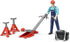 62100 Bruder Bworld Light Skin Man with Repair Shop Accessories Vehicle for unisex-children