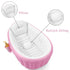 PandaEar Portable Baby Inflatable Bathtub, Toddler Bath Tub with Air Pump, Foldable Non-Slip Shower Basin (Pink)