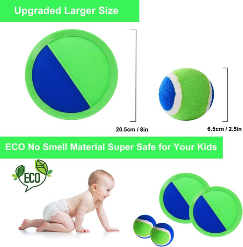 Catch Ball Game for Kids, Beach Toys Backyard Toss and Catch Games, Upgraded Sticky Balls for Family Outside Fun