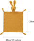 Cream Bunny Organic Cotton Security Blanket for Baby Boys and Girls, Soft Muslin Cotton Loveys