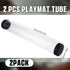 2 16.14 Inch Barydat Pcs Playmat Tube Round Compatible with MTG Play Mat Holders Playmat Case TCG Clear Artwork Tube