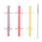 Nuby Sensory Silicone Tube Teethers - (3 Pack) Textured Infant and Baby