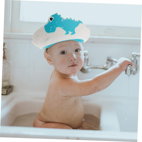 Kids Shampoo Ear Protection Cap - Adjustable Shower Visor Hat for Bathing, Toddler Bathing Cap, Sun Visor