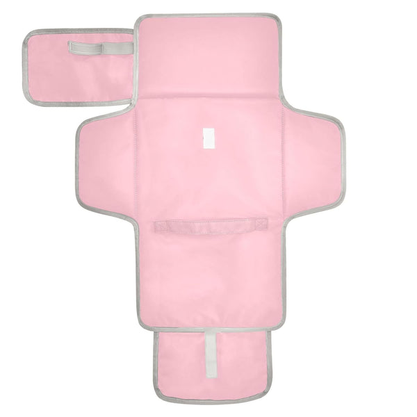 VEKELEE Pink Portable Diaper Changing Pad for Baby, Waterproof & Foldable Changing Mat,