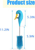 Water Bottle Cleaner Brush Semi-Automatic Silicone Bottle Brush for Baby, Sports, Vase, Glassware, and Smaller Diameter