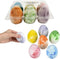 Chochkees 6-Pack Easter Marbelized Egg Chalk, Sidewalk Chalk for Kids, Easter Basket Stuffers