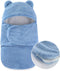 Baby Winter Fleece Swaddle Blanket 0-3 Months - Warm Adjustable Newborn Wrap for Boys Girls