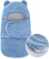 Baby Winter Fleece Swaddle Blanket 0-3 Months - Warm Adjustable Newborn Wrap for Boys Girls