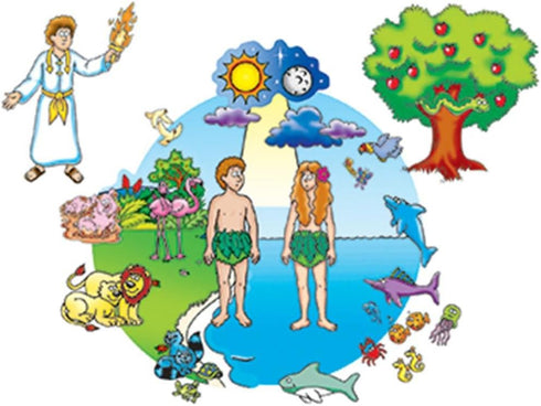 Little Folk Visuals Beginners Bible: Creation Precut Flannel/Felt Board Figures, 17 Pieces Set