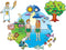 Little Folk Visuals Beginners Bible: Creation Precut Flannel/Felt Board Figures, 17 Pieces Set