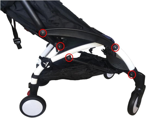 KANGQL Set Handrail Screw, Baby Carriages Repair Essential Replacement Spare Screws Maintenance Tool for Strollers