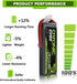 OVONIC 3S Lipo Battery 5200mAh 11.1V 80C with Deans T Connector for RC Car, Boat, Truck, Helicopter Models