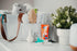 Keller’s Corner Baby Diaper Caddy Organizer, Gray Large & Small Pouch for Changing Table & Car