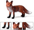 Toddmomy Fox Toy Figurine 3Pcs Animal Toys, Plastic Fox Toys Wild Animal Figure Playset for Party Favors