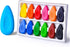 Four Candies Crayons for Kids 12 Colors, Non Toxic Washable Crayons for