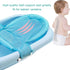 Baby Bath Tub Portable Non-slip Mesh Bathtub, Newborn Infants Toddlers Spine Protection Pad, Folding Bath Mat for Boys
