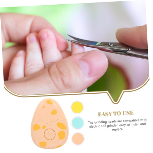 Trimmer Electric Nail Cartoon Design Nail Care Kit Heads Safe and Quick for Gentle Delicate Skin for Parents