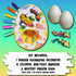 Set 6 2 3D 3 The Eggmazing Egg Decorator Dragon Egg Kit Arts and Crafts - Includes Egg Decorating Spinner, Markers