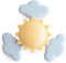 mushie Sunshine Suction Spinner Toy, Toddler Sensory Bath & Play Toy