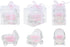12 Lunaura pcs Scented Baby Powder Pink Glass Baby Carriage Container Candles, Palm Wax Candle, Baby Shower Gifts
