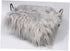 Newborn White Furry Throw Blanket, Faux Fur Infant Photography Mat for Winter, Baby Boy