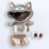 niannyyhouse Dog Suit Dress Up Hoodie & Corduroy Overalls for 7.8in Plush Doll Stuffed Figures (Gray)