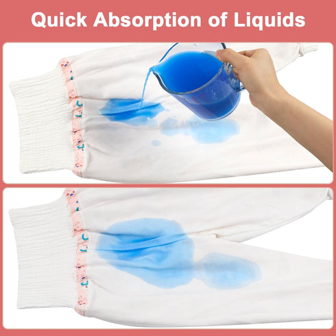 2 Packs MooMoo Baby Waterproof Diaper Pants for Potty Training Nighttime Diaper Pants for Girls