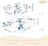 CZXW 52" 28" Blue Butterflies Crib Sheets Fitted x Natural Cotton Soft & Breathable for Baby Crib Mattress