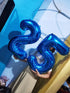 32 Inch Blue Number 4 Balloons, Foil Balloon for Birthday Party Decoration Supplies