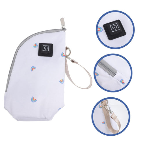Settings Sosoport Portable USB Milk Warmer Three Temperature Insulated Bottle Bag for Boy Girl Travel-Friendly Design