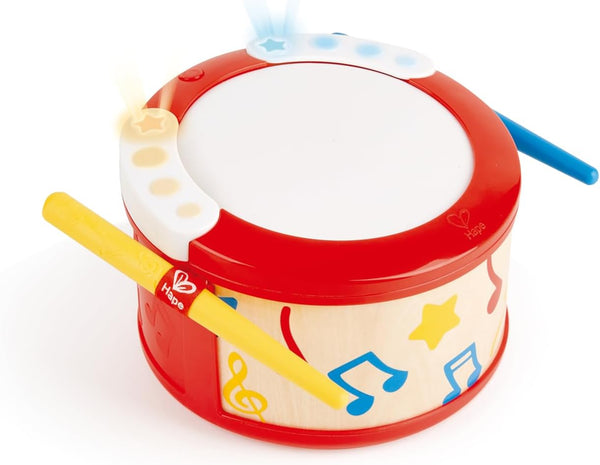 Hape Electronic Kids Drum with Lights & Guided Play| 2 Play Modes